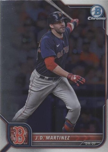 2022 Bowman Sterling J.D Martinez Autograph card #35/99